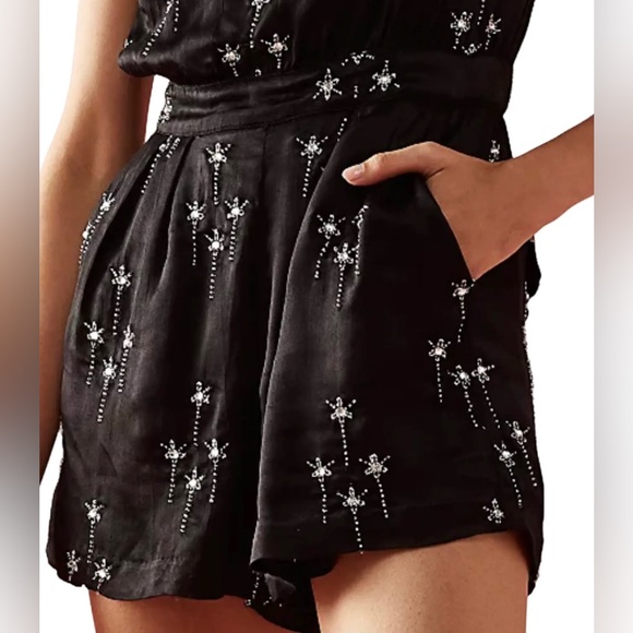 NWOT Free People Gemini Party Beaded Romper XL - Picture 4 of 7